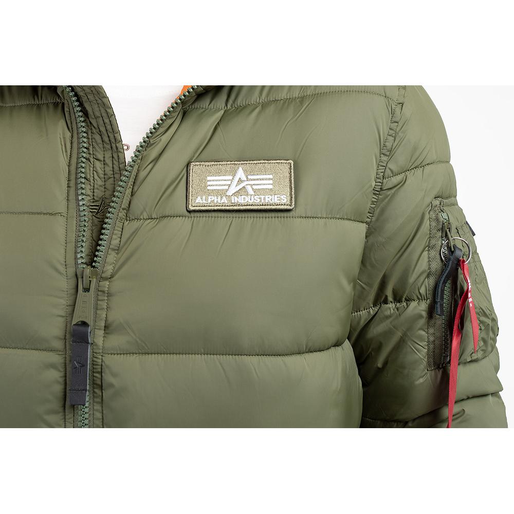 Kurtka Alpha Industries Hooded Puffer 118113257 - zielona