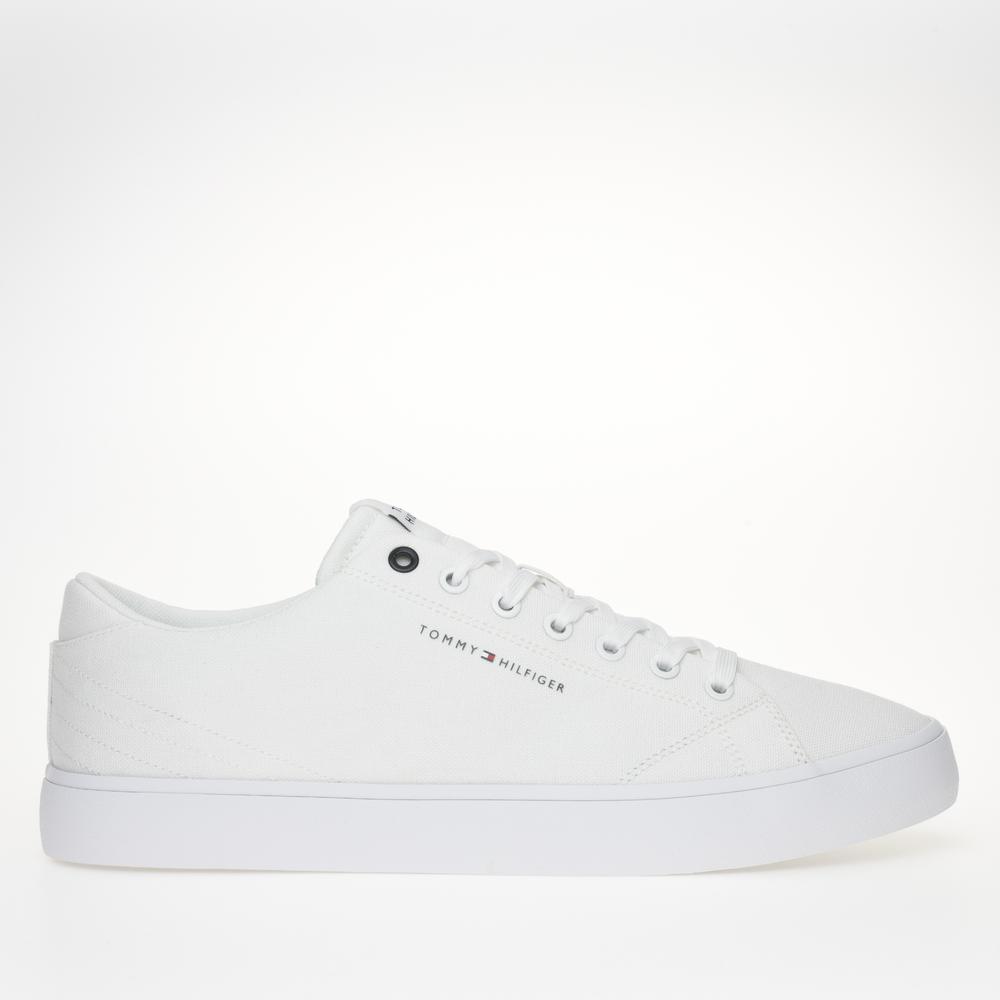 Buty Tommy Hilfiger Hi Vulc Low Canvas FM0FM04882-YBS - białe