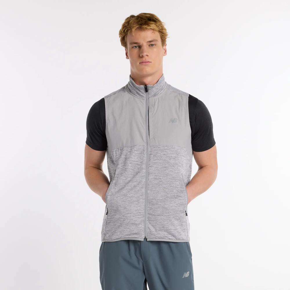 Bezrękawnik męski New Balance MV51200AG - szary