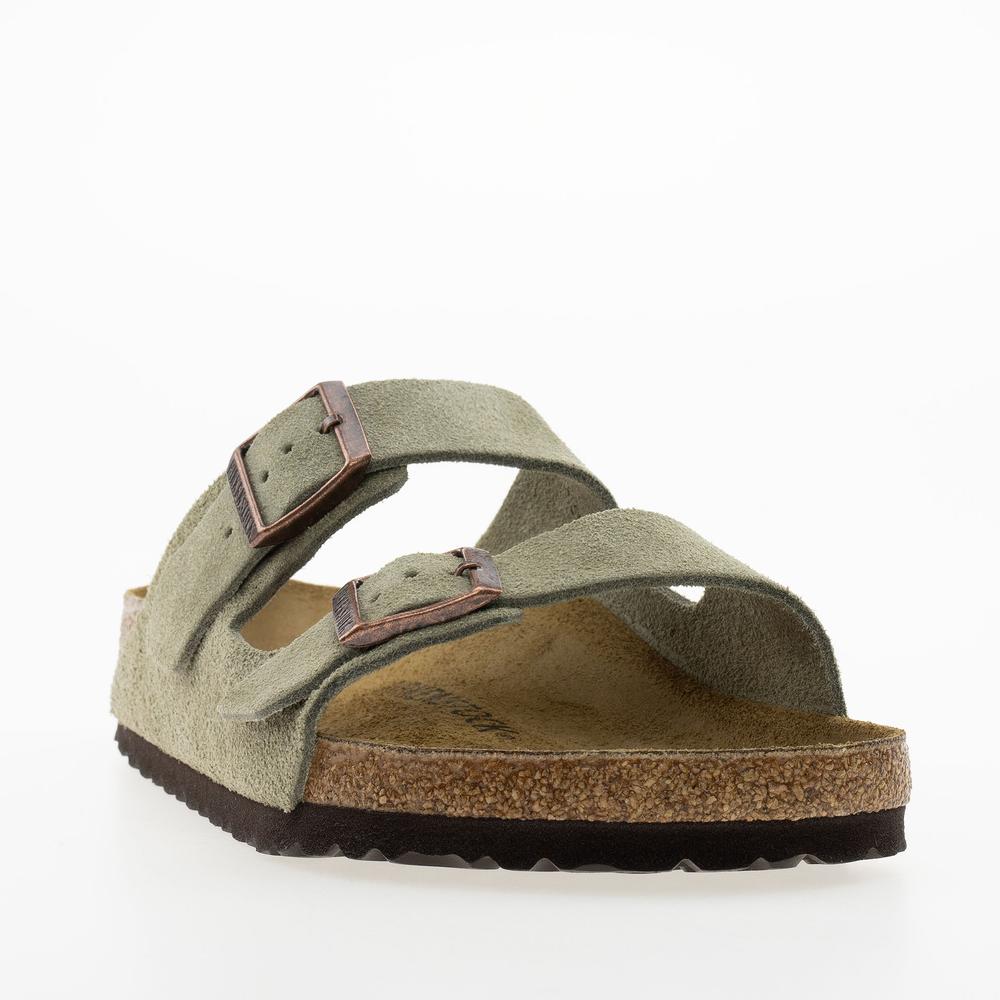 Klapki męskie Birkenstock Arizona BS 51461 - zielone