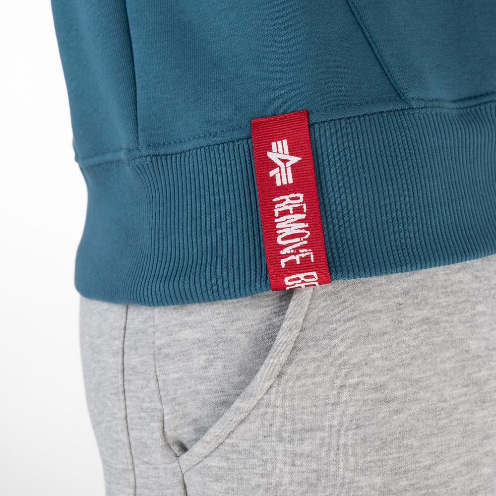 Bluza Alpha Industries Basic Hoody Small Logo 196318678 - niebieska