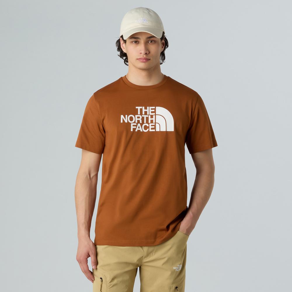 Koszulka męska The North Face Easy 0A8A6CBOE1 - brązowa
