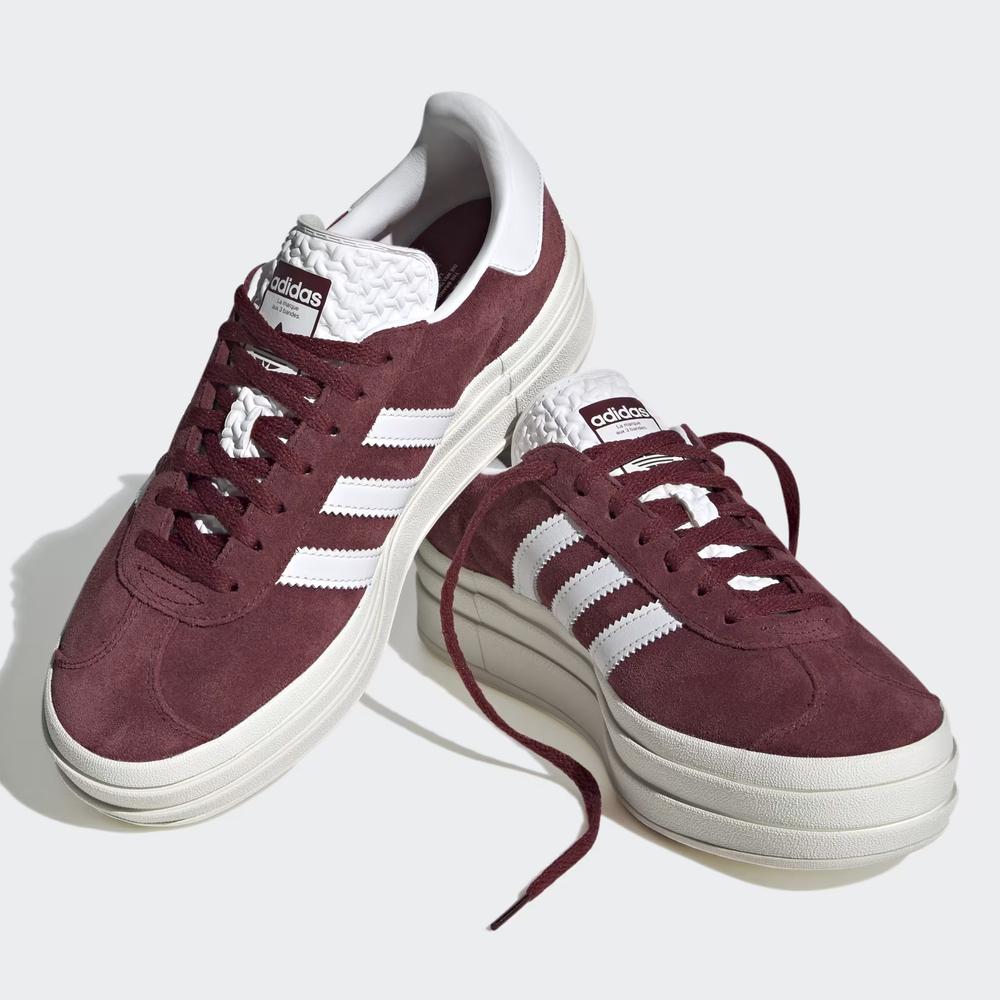 Buty adidas Originals Gazelle Bold HQ6892 - bordowe