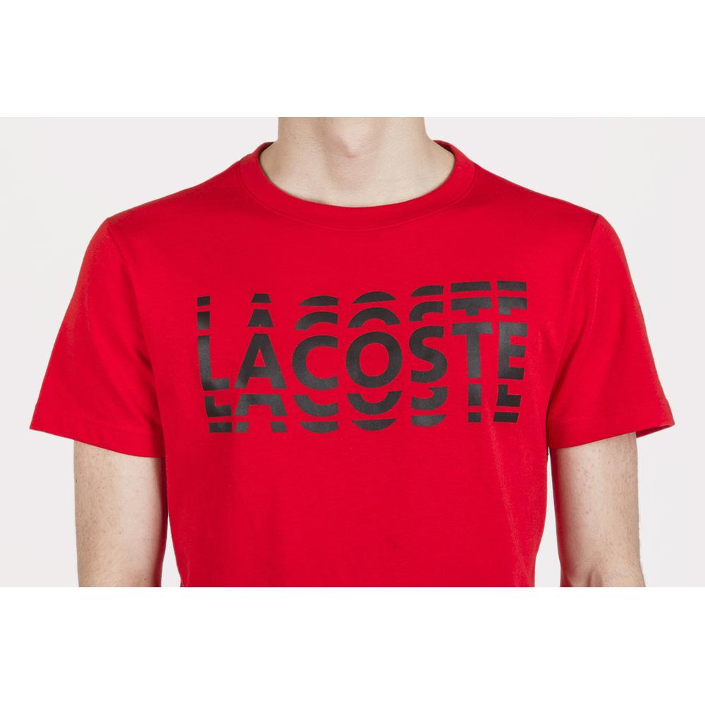 LACOSTE SPORT PRINTED COTTON BLEND T-SHIRT > TH4804-G64