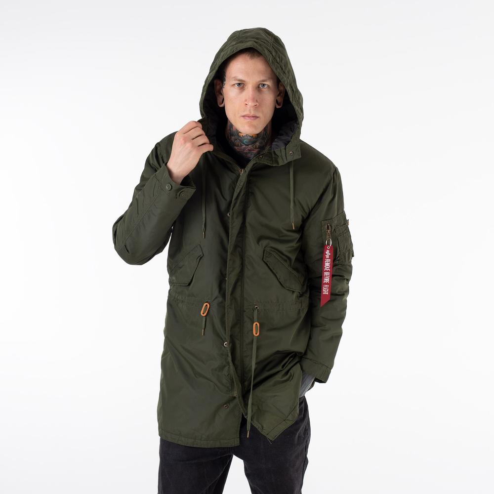 Kurtka Alpha Industries Hooded Fishtail CW TT 178111257 - zielona