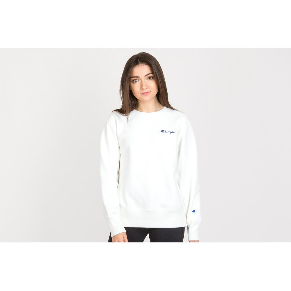 CHAMPION SMALL SCRIPT LOGO REVERSE WEAVE SWEATSHIRT > 113151-WW001