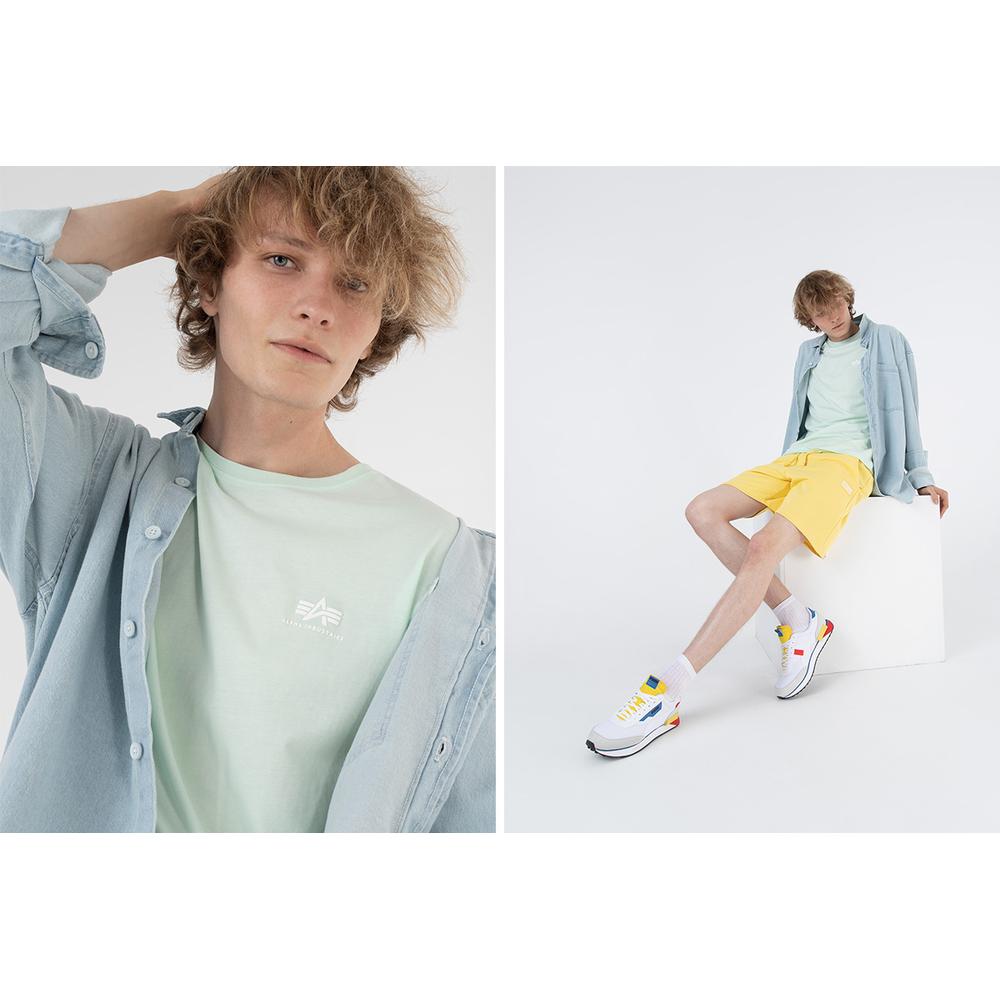 Koszulka Alpha Industries Basic T Small Logo 18850543 - zielona