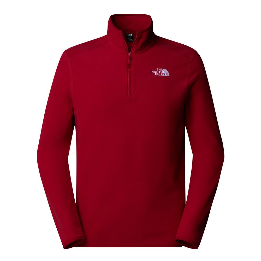 Bluza The North Face 100 Glacier 1/4 Zip Fleece 0A855W3RO1 - czerwona