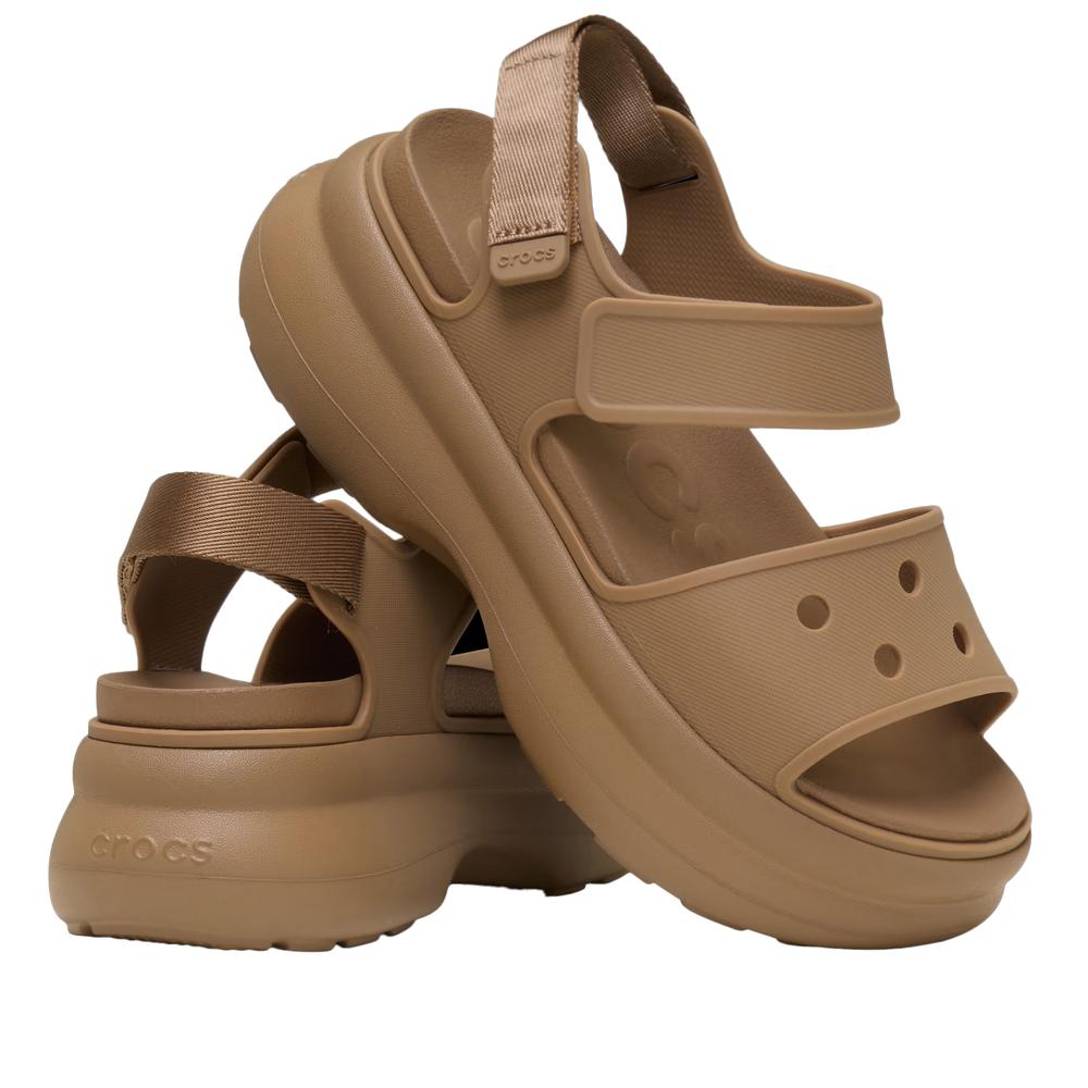 Sandały damskie Crocs Soho Y-Strap 211755-2EY - brązowe