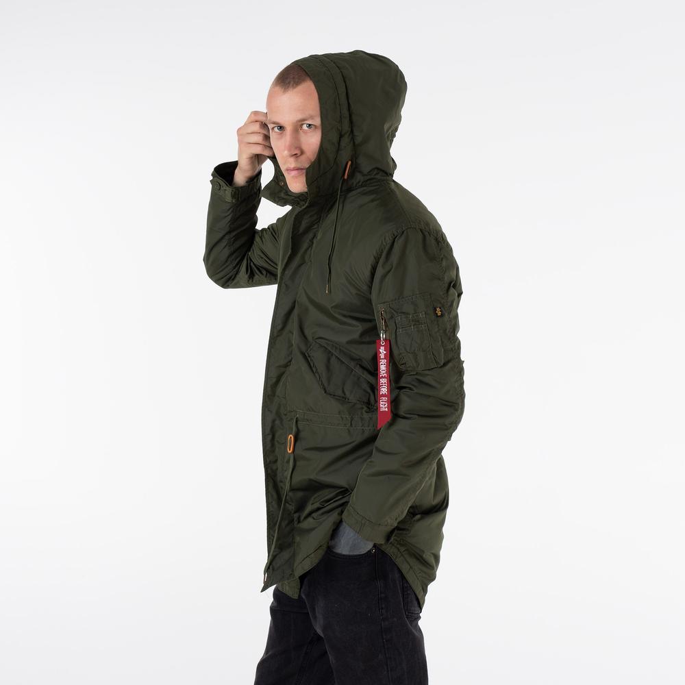Kurtka Alpha Industries Hooded Fishtail CW TT 178111257 - zielona