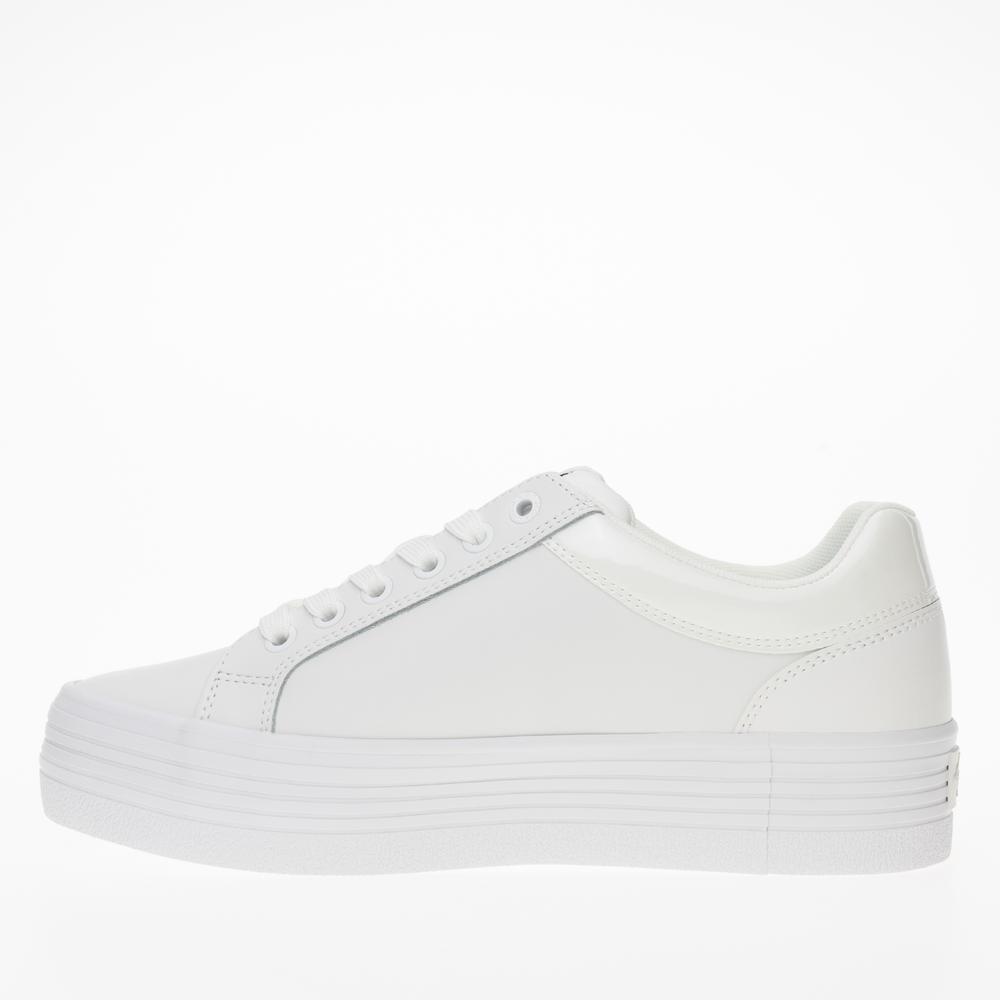 Buty Calvin Klein Bold Vulc Flatform Low Leather NBS MET YW0YW01414-01V - białe