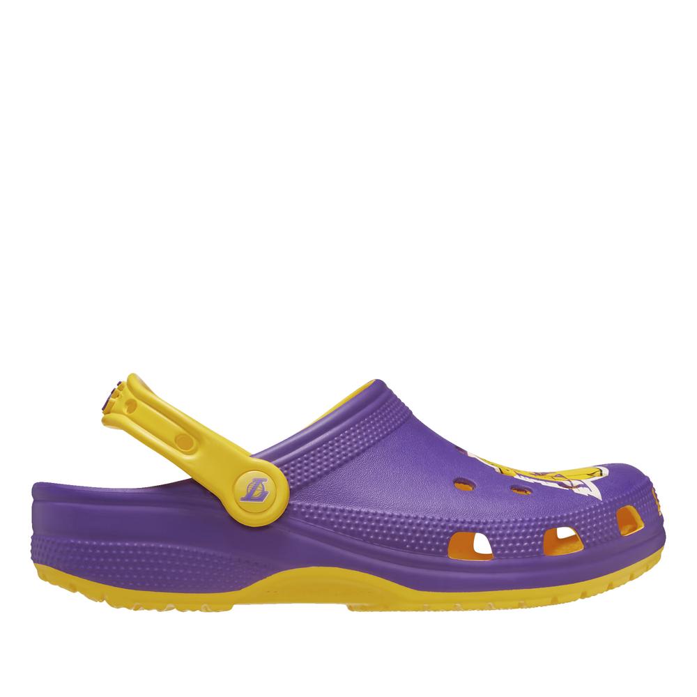 Klapki Crocs NBA Los Angeles Lakers Classic Clog 208650-75Y - fioletowe