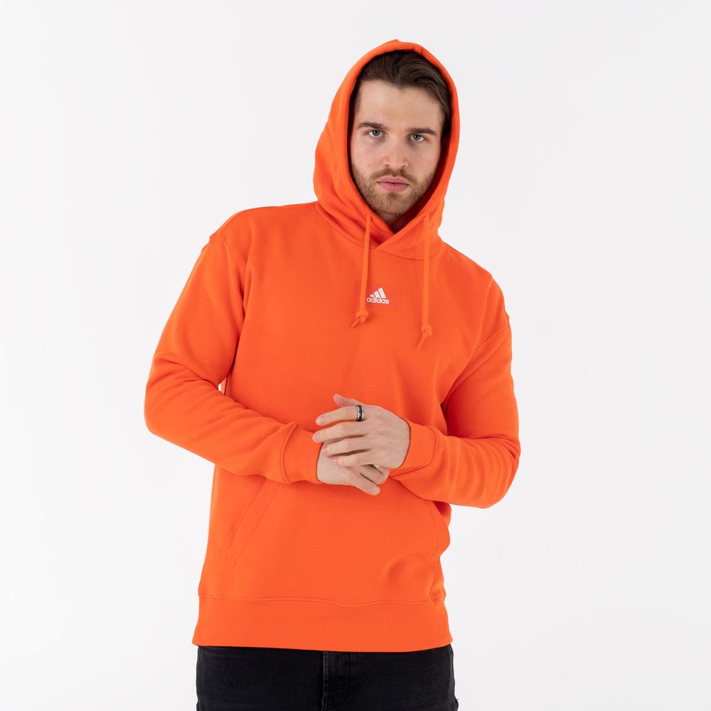 Bluza adidas Essentials Feelvivid Cotton Fleece Drop Shoulder Hoodie HK2828 - pomarańczowa