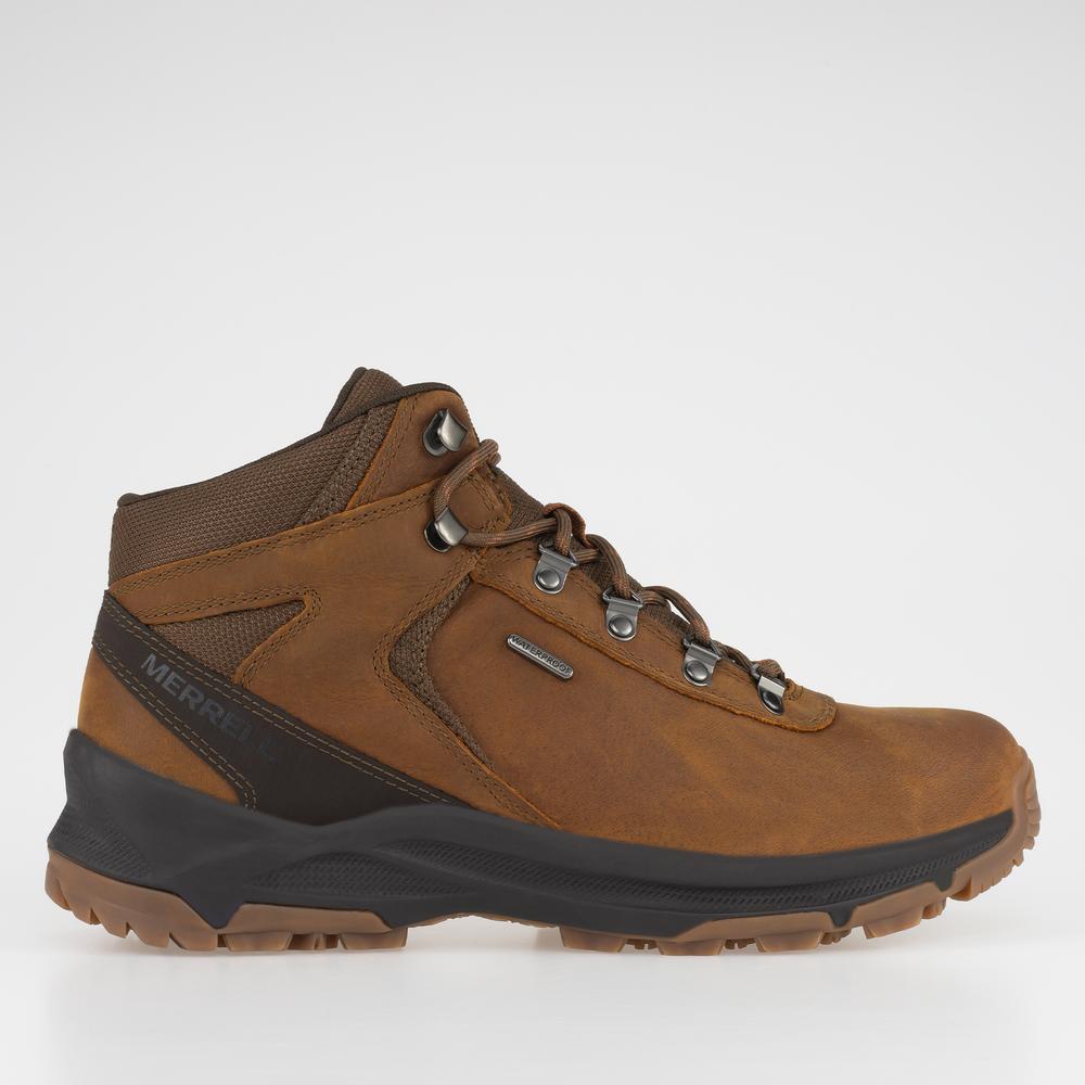 Buty Merrell Erie Mid Leather Waterproof J500121 - brązowe