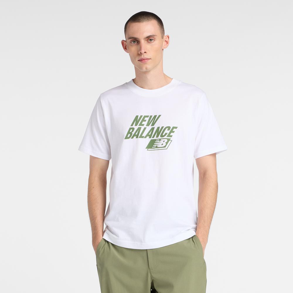 Koszulka męska New Balance MT61H0Z3WT - biała