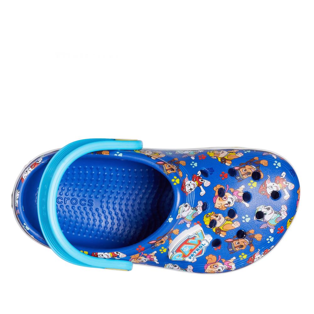 Klapki dziecięce Crocs Toddler PawPatrol Off Court Clog 208853-425 - niebieskie