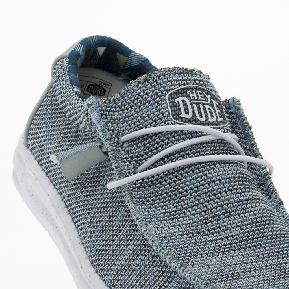 Buty Hey Dude Wally Stretch Canvas 40022-425 - niebieskie