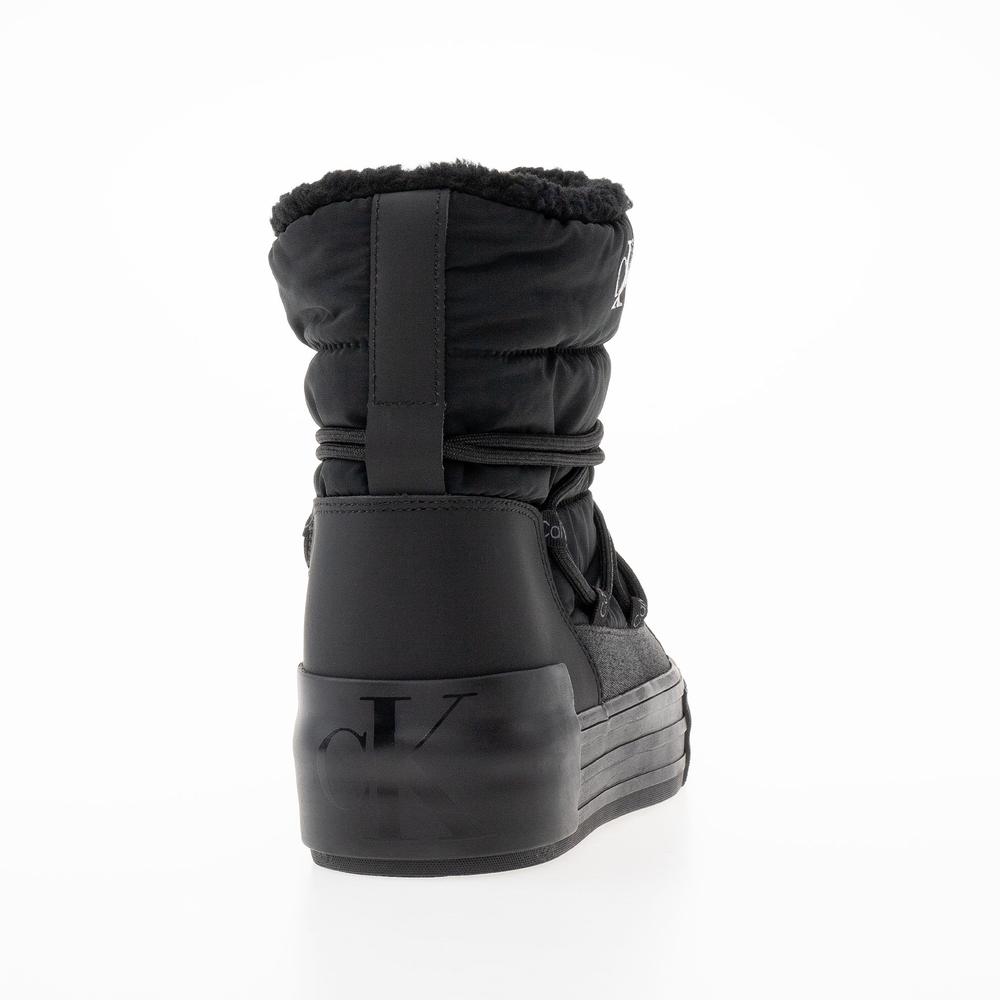 Buty Calvin Klein Jeans Bold Vulc Flatf Snow Boot YW0YW01181-0GT - czarne