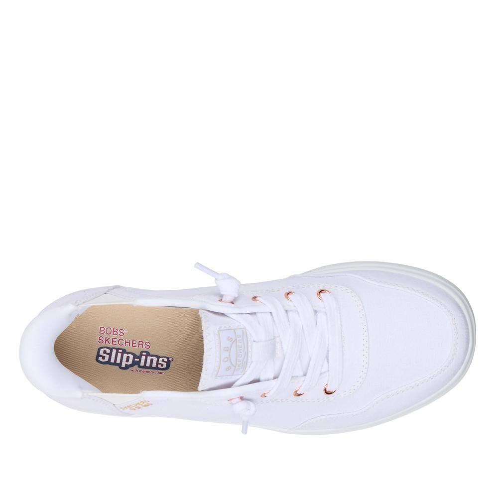 Buty Skechers Slip-ins Bobs Skip Cute B Cute Sweet 114815WHT - białe