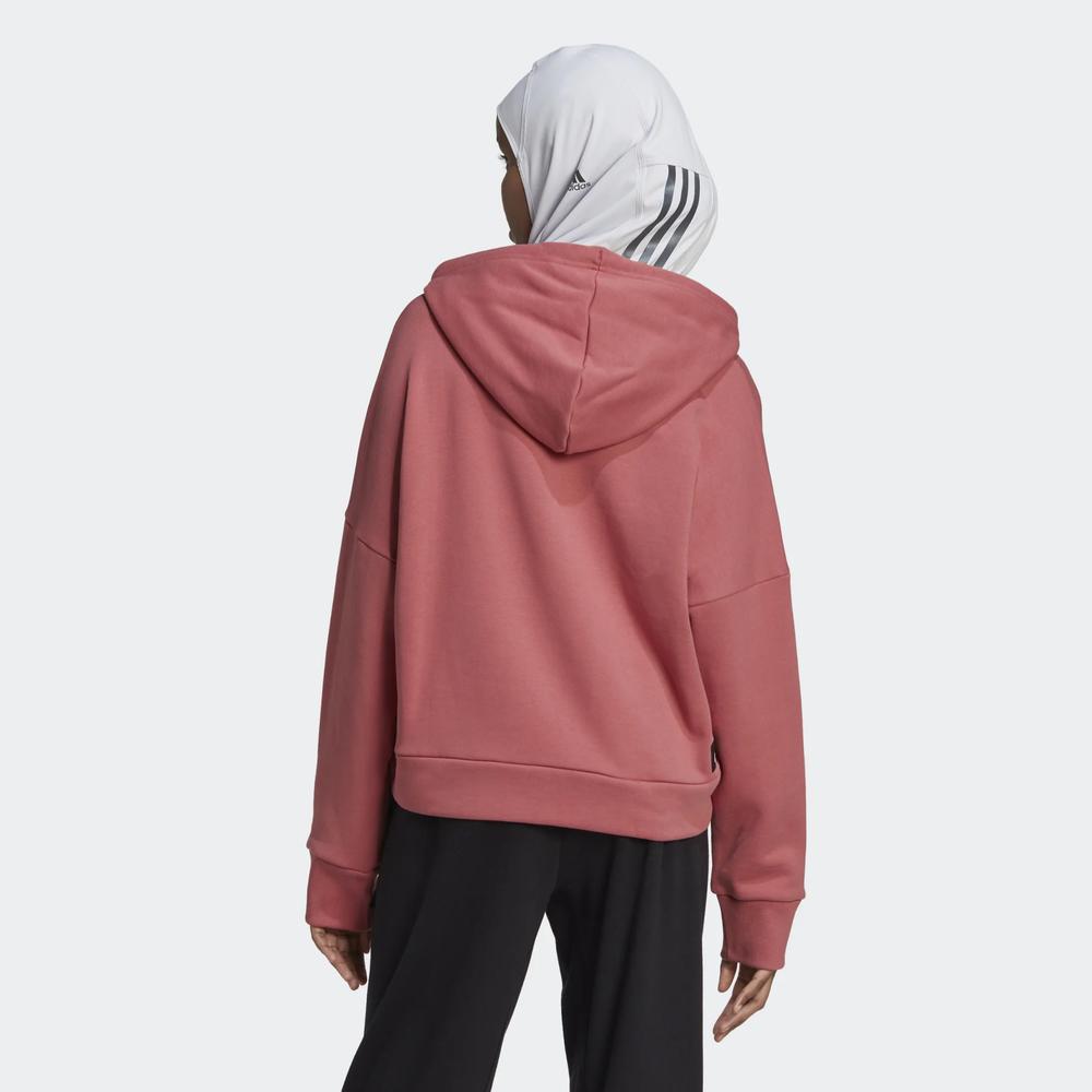 Bluza adidas Future Icons Badge Of Sport Hoodie HK0544 - czerwona