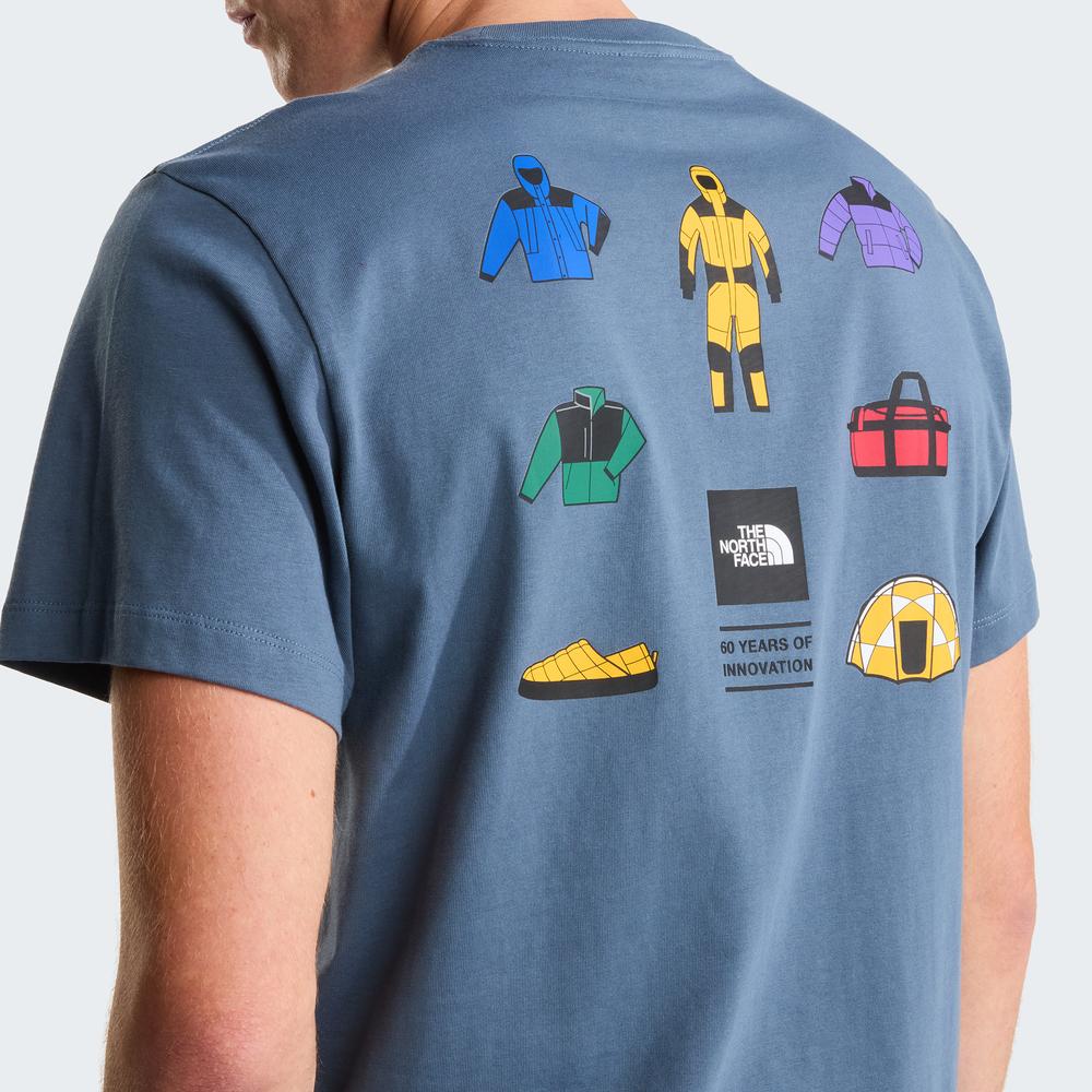 Koszulka męska The North Face Icon Celebration 0A8GAS0U31 - niebieska