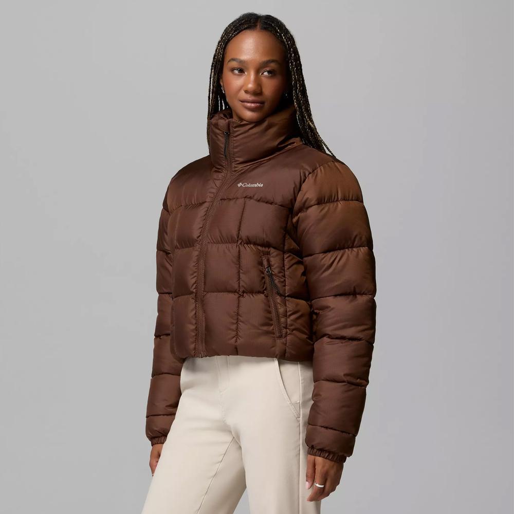 Kurtka damska Columbia Puffect III Cropped 2171241256 - brązowa