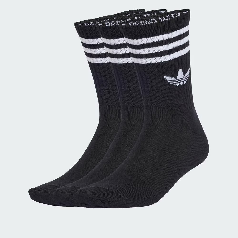 Skarpetki unisex adidas Originals 3-Stripies Crew 3 Pairs JV7402 - czarne