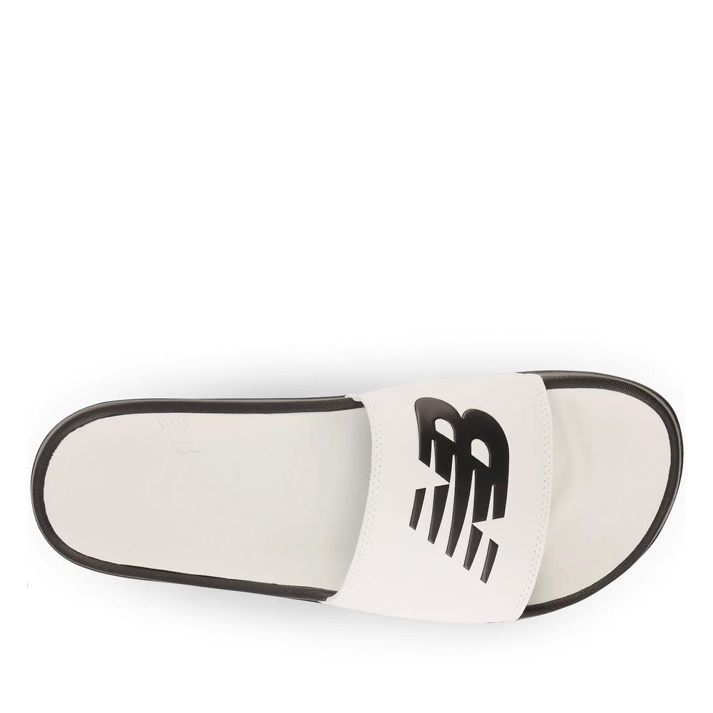 Klapki New Balance SUF200B2 - biało-czarne