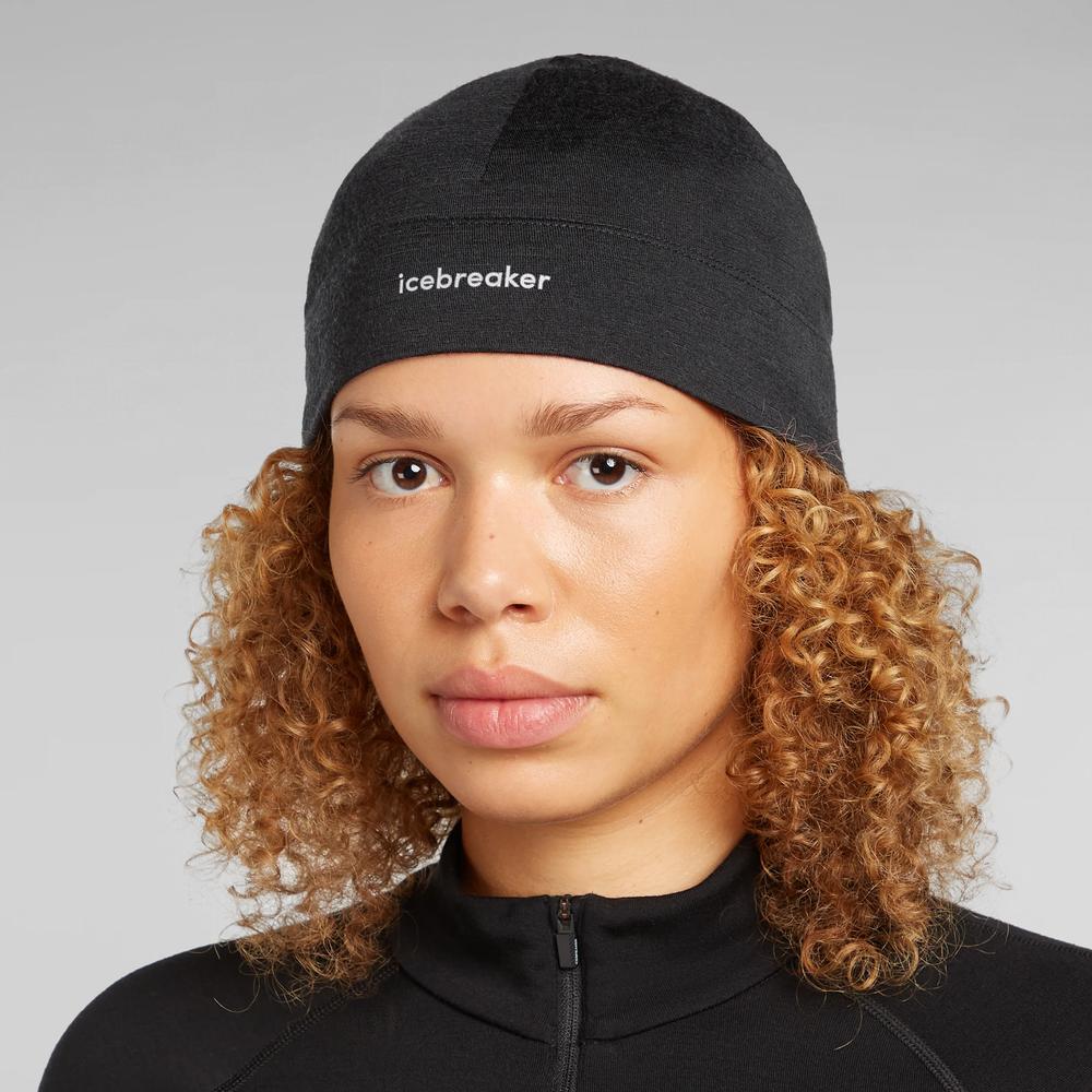 Czapka unisex Icebreaker Merino 200 Oasis 0A56SH0011 - czarna