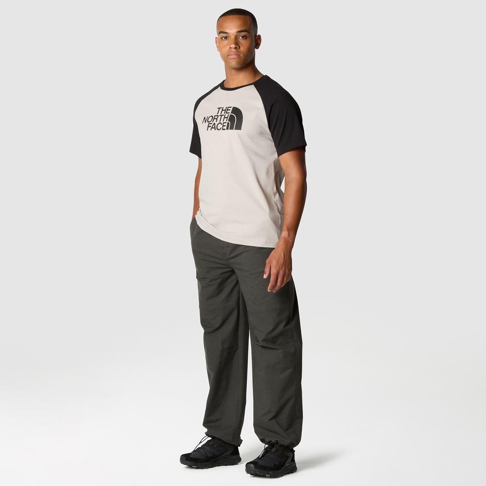 Koszulka The North Face Raglan Easy 0A87N7PI61 - biało-czarna