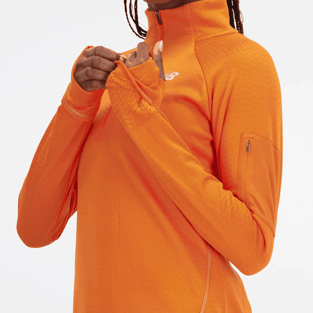 Bluza New Balance WT23252CEN - pomarańczowa
