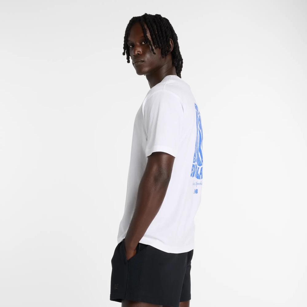 Koszulka męska New Balance MT61B2STWT - biała