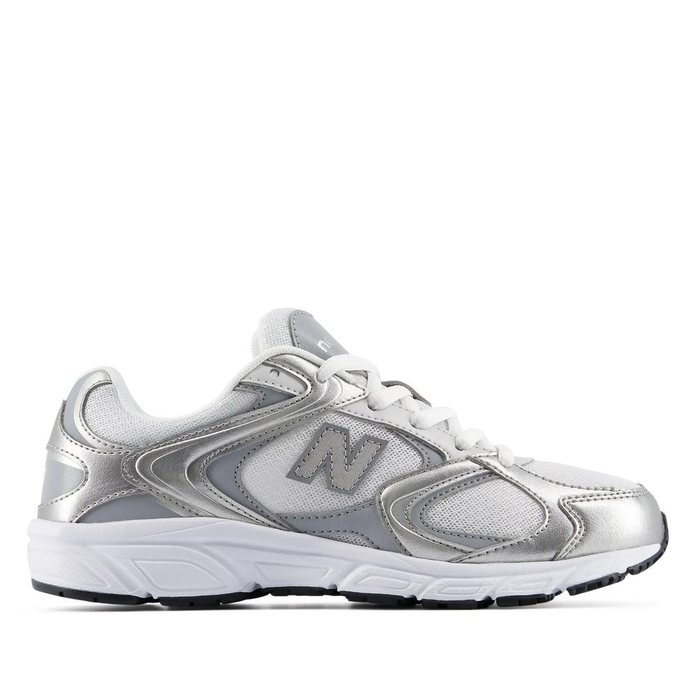 Buty młodzieżowe New Balance G4081NJ - srebrne