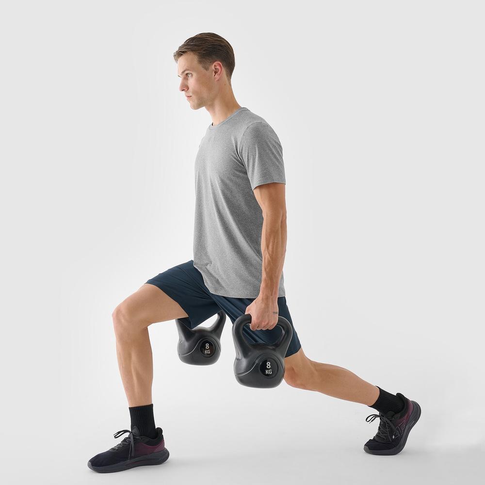 Koszulka męska 4F WAW24TFTSM100325M - szara