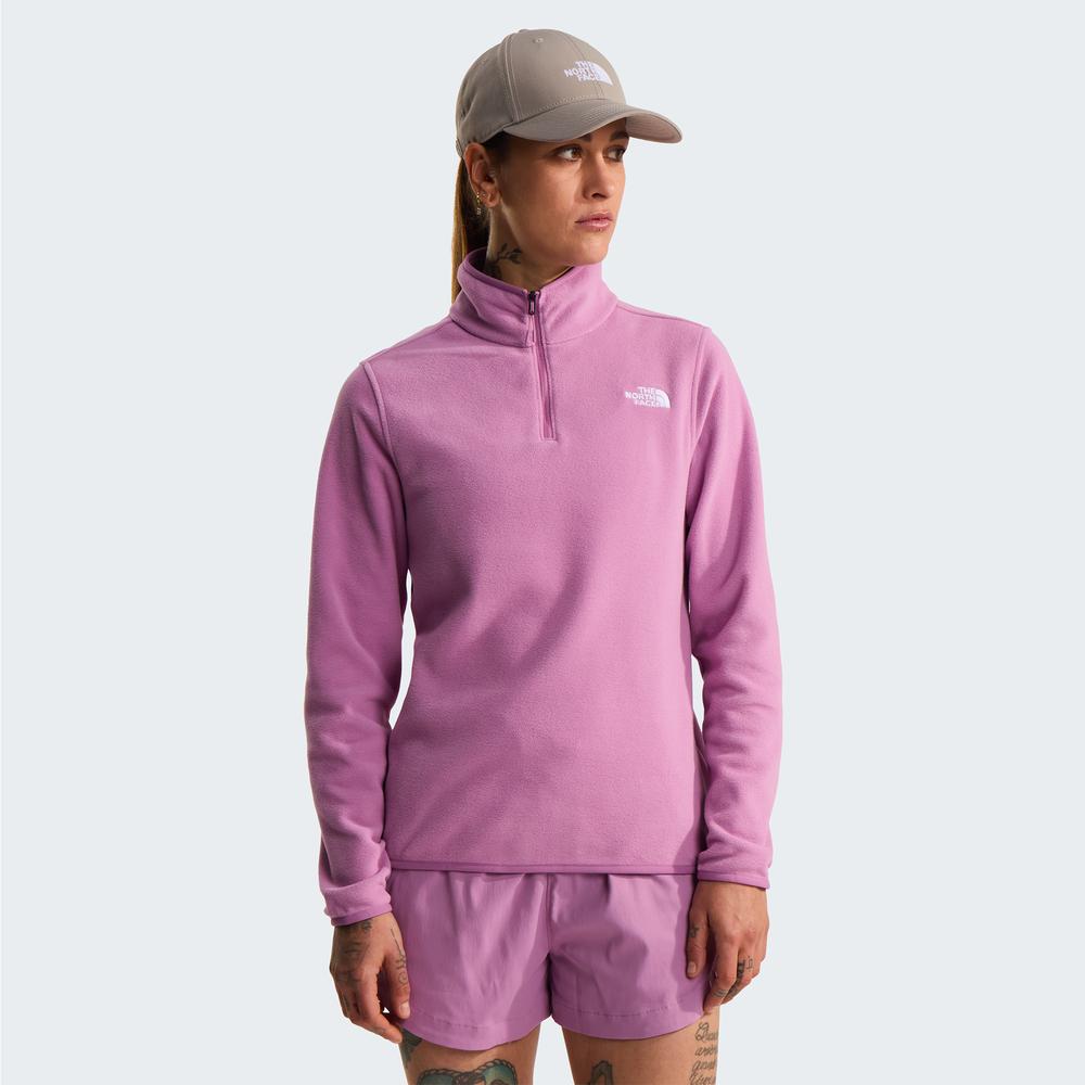 Bluza damska The North Face Glacier 1/4 Zip Fleece 0A8D2JG6E1 - różowa