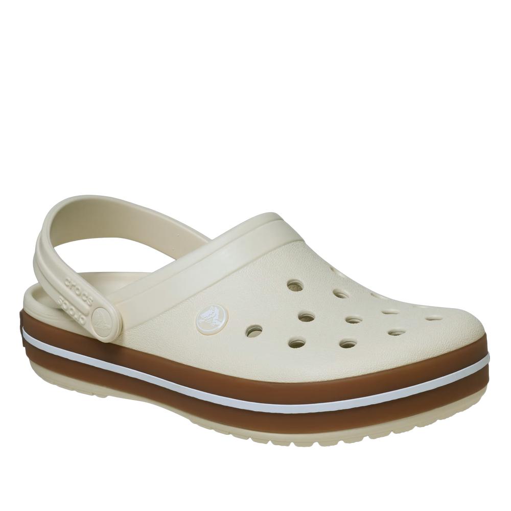 Klapki męskie Crocs Crocband Gum Clog 212756-2MD - białe
