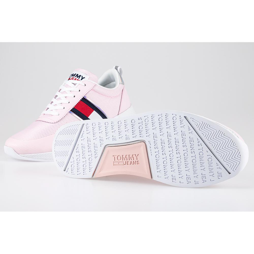 Tommy Jeans Iridescent Flag Trainers > EN0EN01359-TOG
