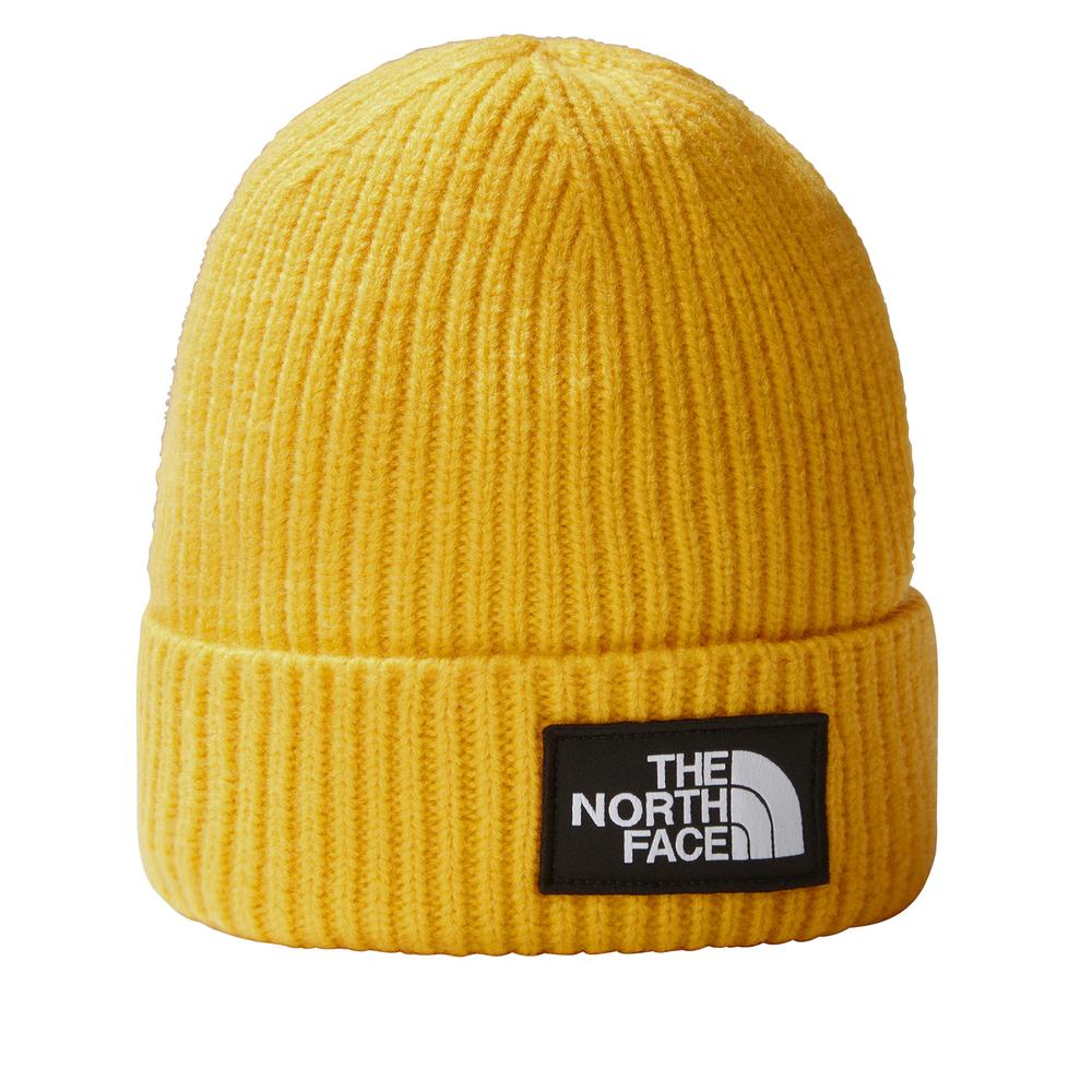 Czapka The North Face Logo Box Beanie 0A3FJX56P1 - żółta