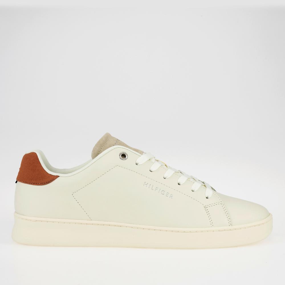 Buty Tommy Hilfiger Retro Court Clean Cupsole FM0FM04246-YBI - białe