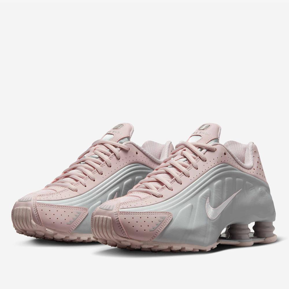 Buty damskie Nike Shox R4 AR3565-600 - różowo-szare