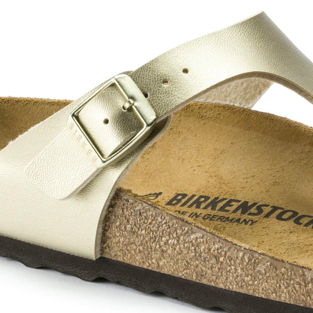 Japonki damskie Birkenstock Gizeh 1016108 - złote
