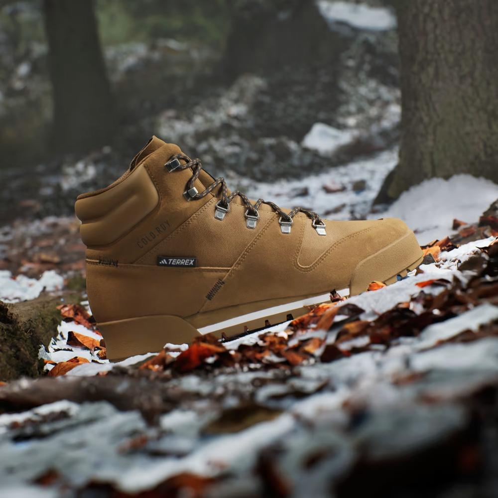 Buty męskie adidas Terrex Snowpitch Cold.Rdy Hiking IH3664 - brązowe