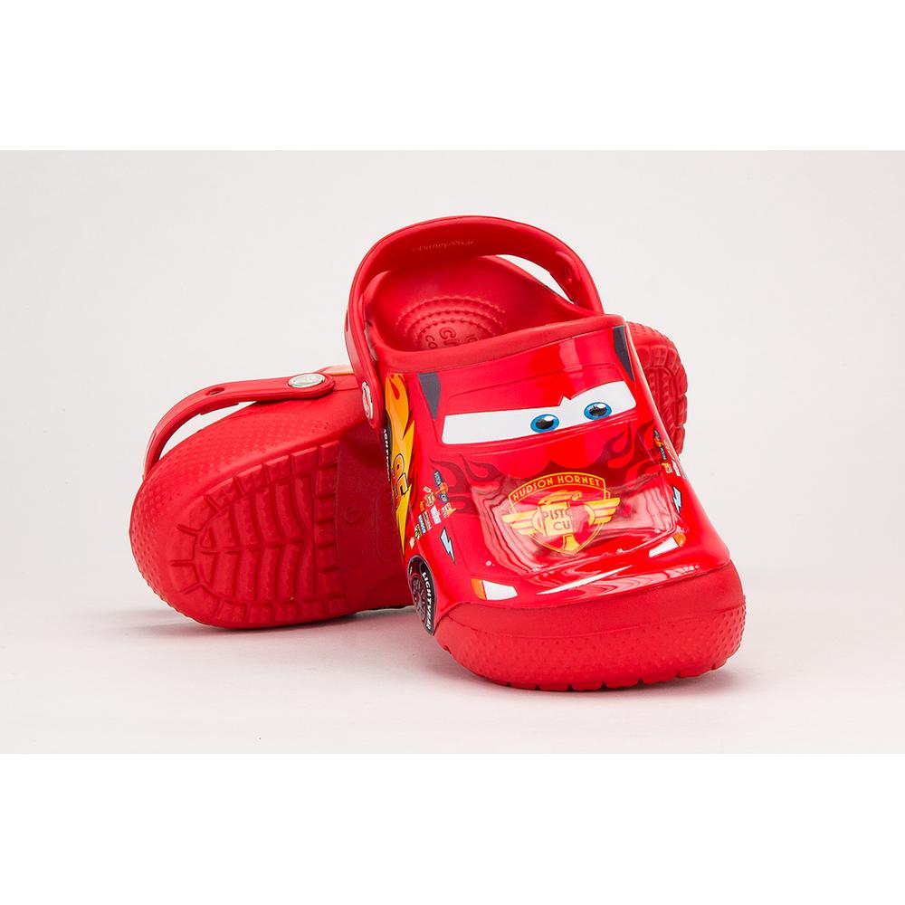 Klapki Crocs Fun Lab Cars Clog Flame 204116-8C1 - czerwone