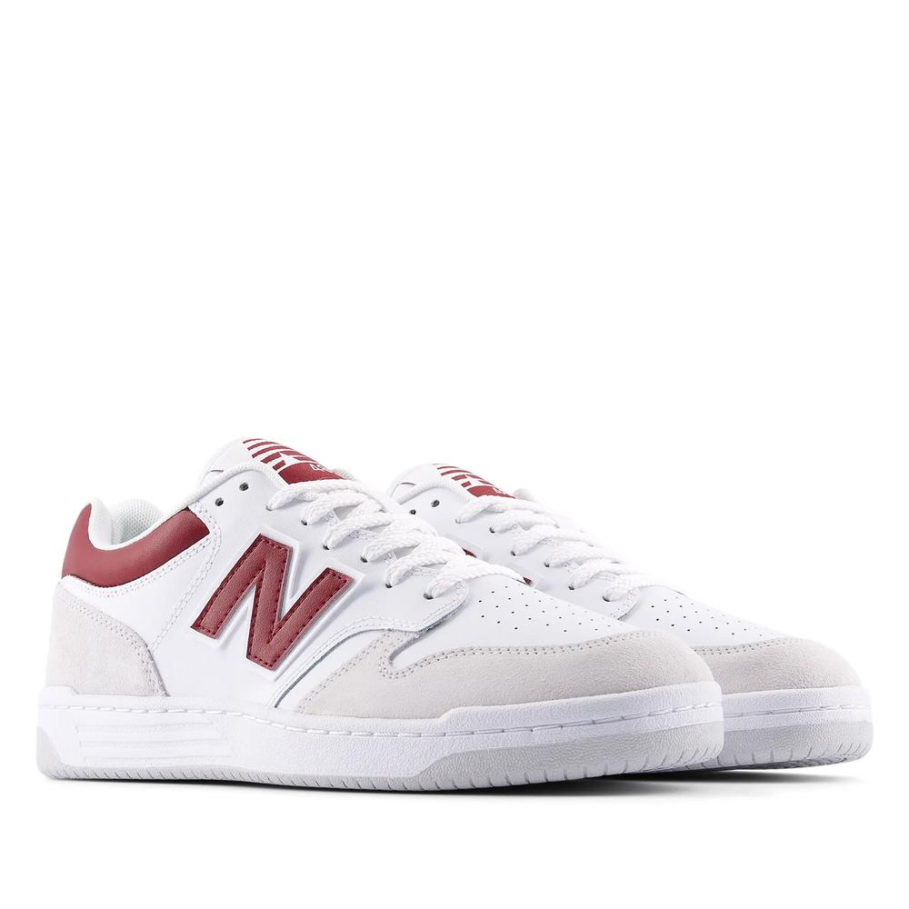 Buty unisex New Balance BB480LIR - białe