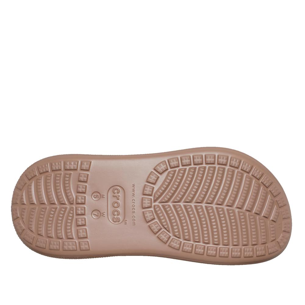 Klapki Crocs Classic Crush Clog 207521-2Q9 - brązowe