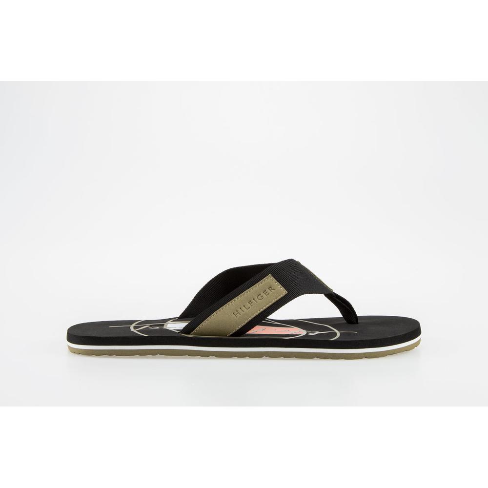 Japonki Tommy Hilfiger Emboss Hilfiger Beach Sandals FM0FM03982-BDS - czarne