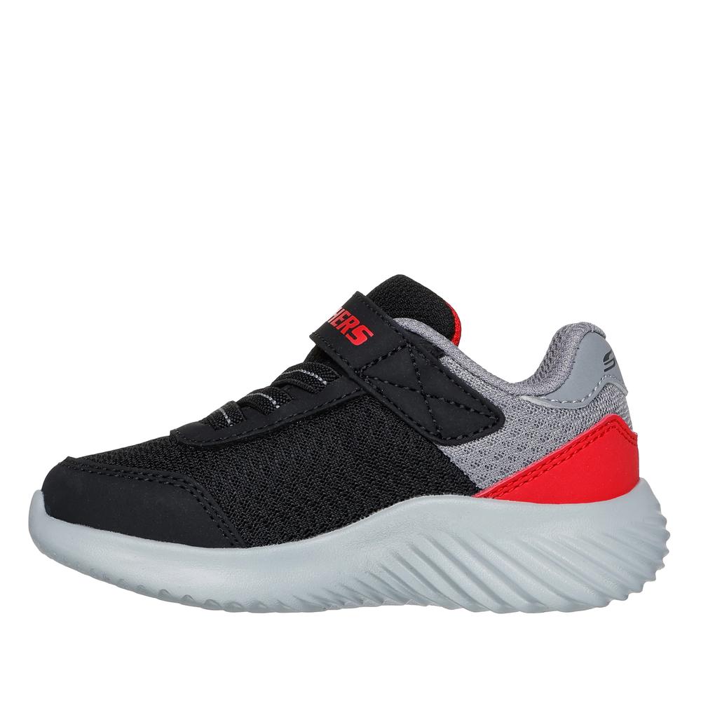 Buty dziecięce Skechers Bounder Trekzic 403908NBKRD - czarno-szare