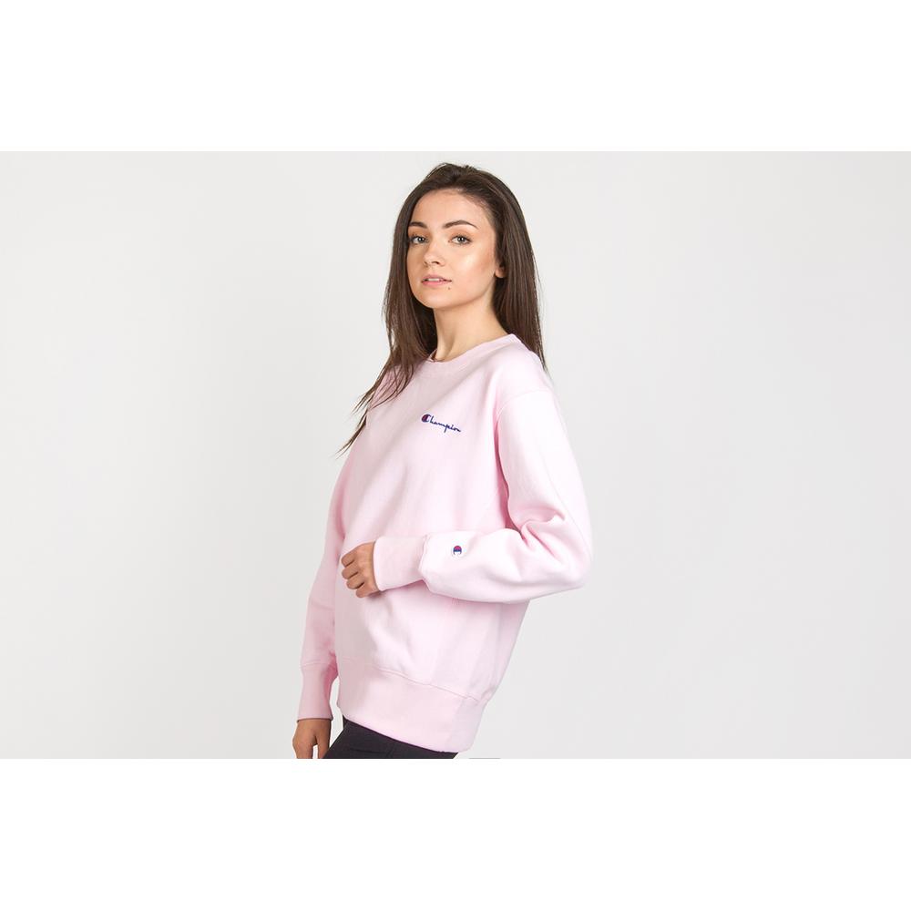 CHAMPION SMALL SCRIPT LOGO REVERSE WEAVE SWEATSHIRT > 113151-PS104