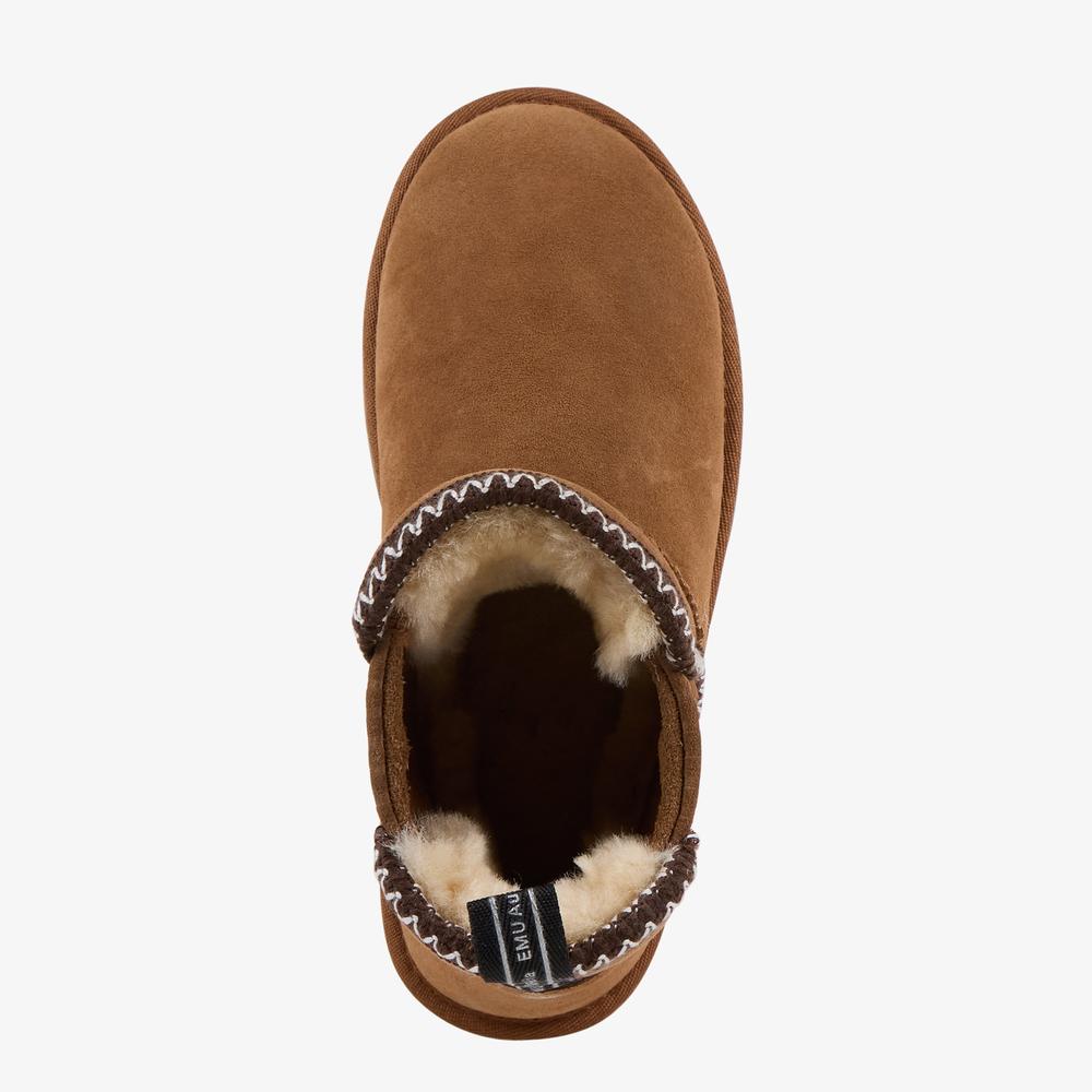 Buty damskie Emu Australia Higgie W13198CHES - brązowe