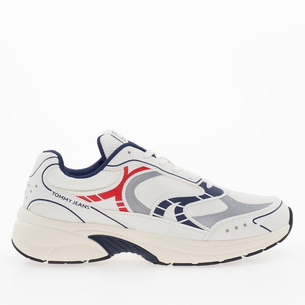 Buty Tommy Jeans Archive Fine Cleat EM0EM01569-0G1 - białe